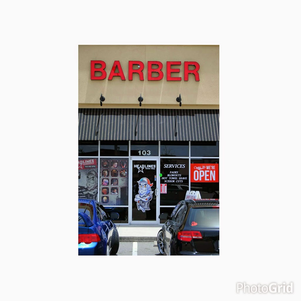 Headlines Barber Shop New Tampa | 6431 E County Line Rd #103, Tampa, FL 33463, USA | Phone: (813) 907-0707
