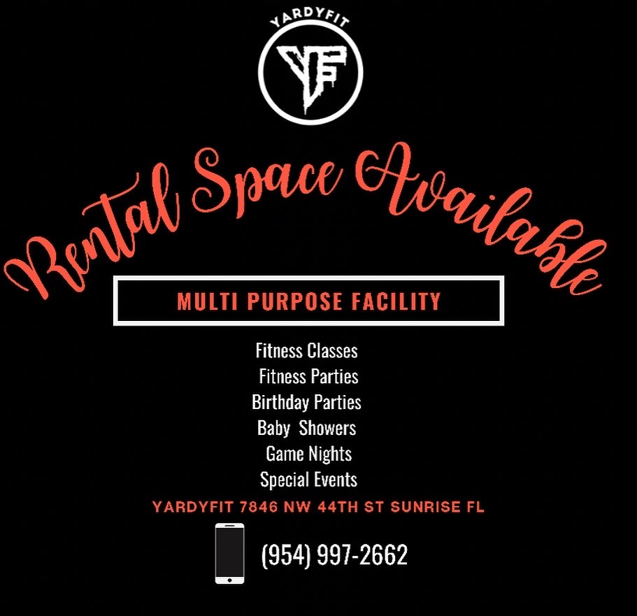 YardyFit | 7844 NW 44th St, Sunrise, FL 33351, USA | Phone: (954) 997-2662