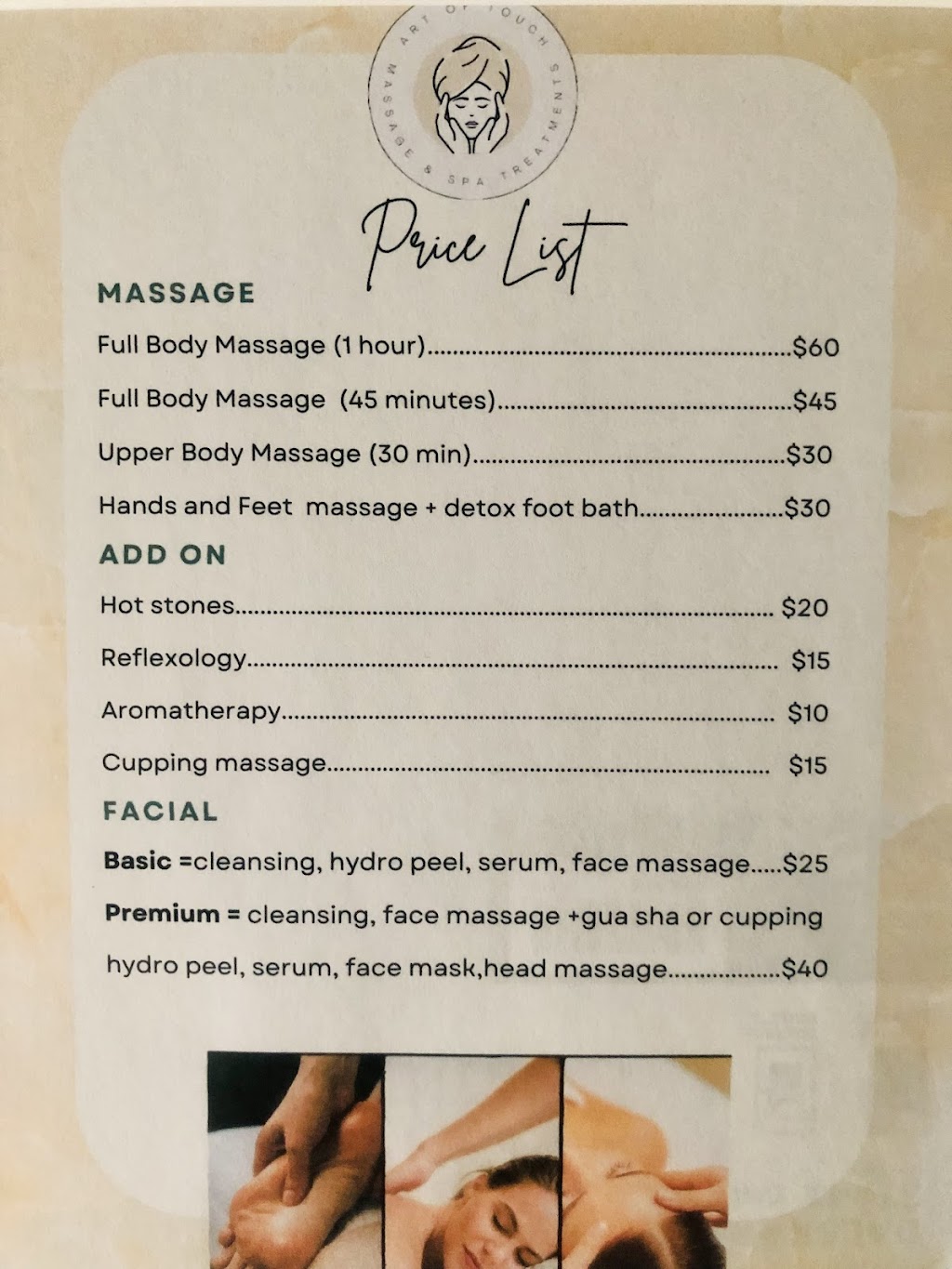 Art of Touch - massage and spa treatments for women | 3720 Hwy 17, DeLand, FL 32720, USA | Phone: (917) 478-8277