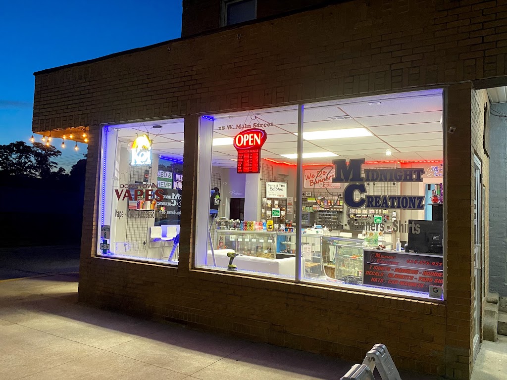 Downtown Vapes | 28 W Main St, West Jefferson, OH 43162, USA | Phone: (614) 379-5364