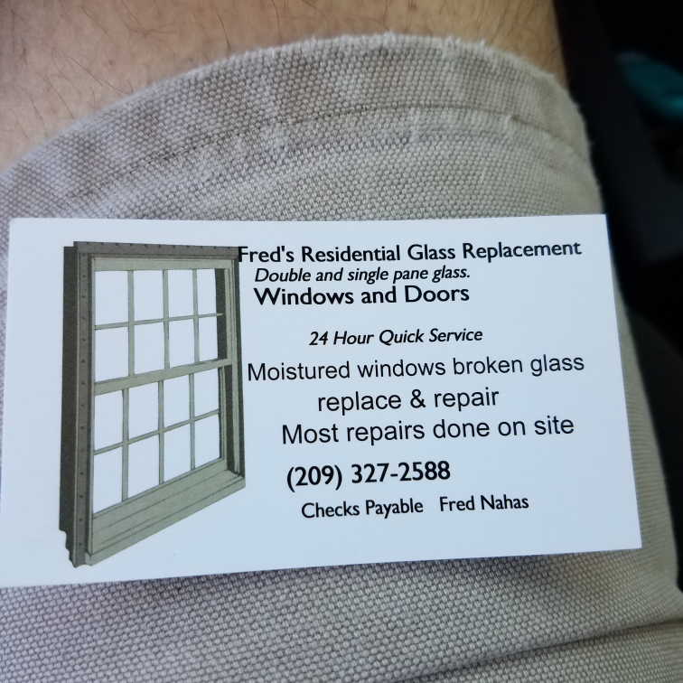 Freds mobil Residential Glass | 13407 E Tokay Colony Rd, Lodi, CA 95240, USA | Phone: (209) 327-2588