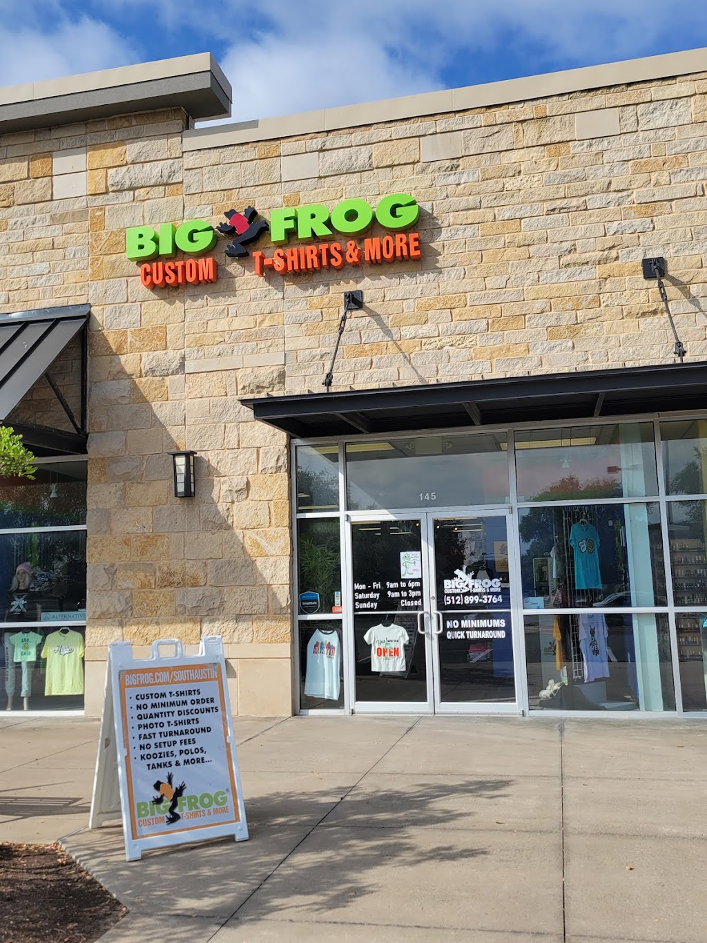 Big Frog Custom T-Shirts & More | 5207 Brodie Ln Suite 145, Austin, TX 78745, USA | Phone: (512) 899-3764