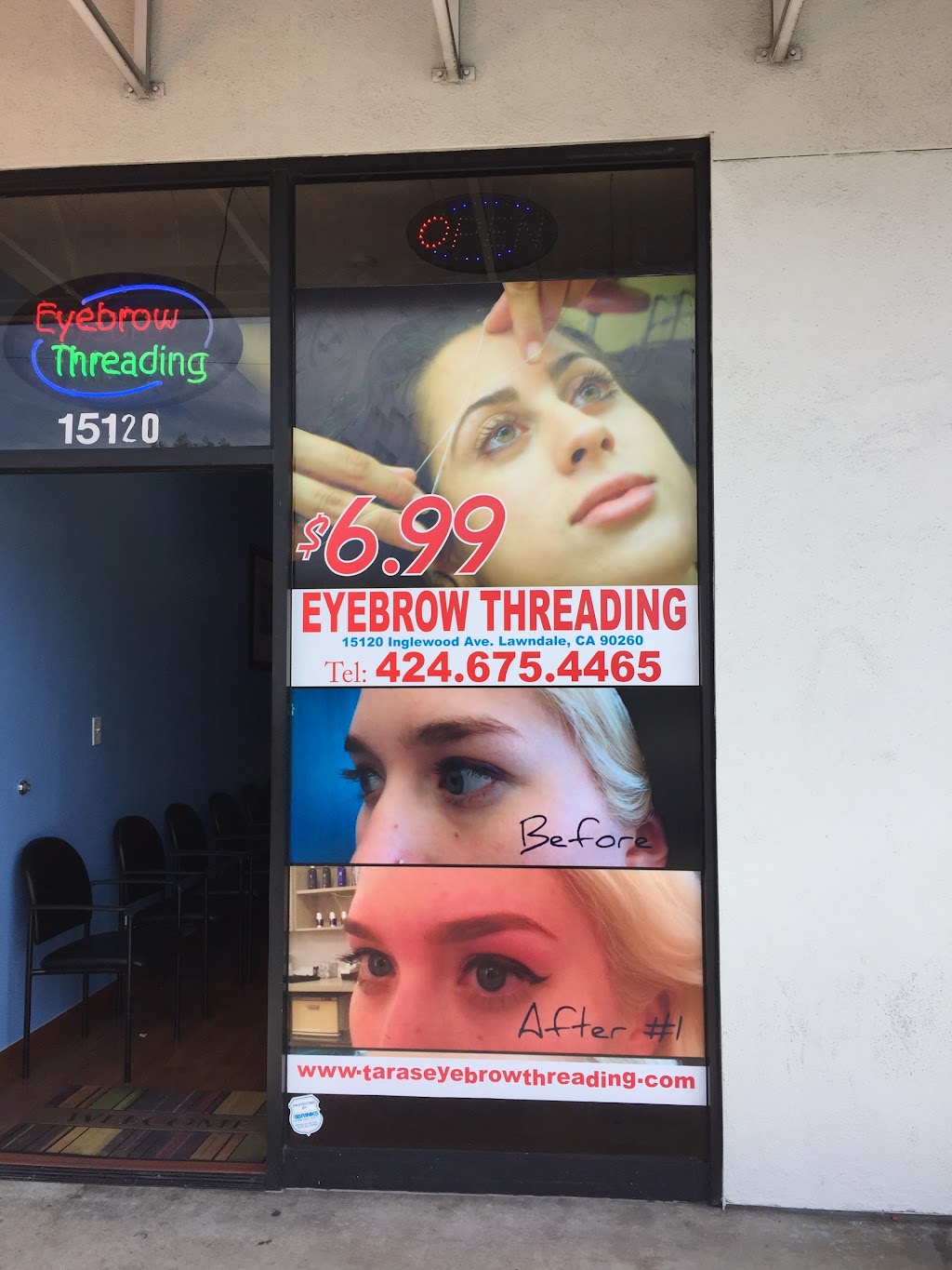 Taras Eyebrow Threading | 15120 Inglewood Ave, Lawndale, CA 90260, USA | Phone: (424) 675-4465