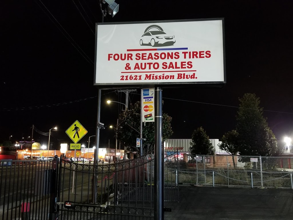 Four Seasons Tires and Auto Sales | 21621 Mission Blvd, Hayward, CA 94541, USA | Phone: (510) 274-5646