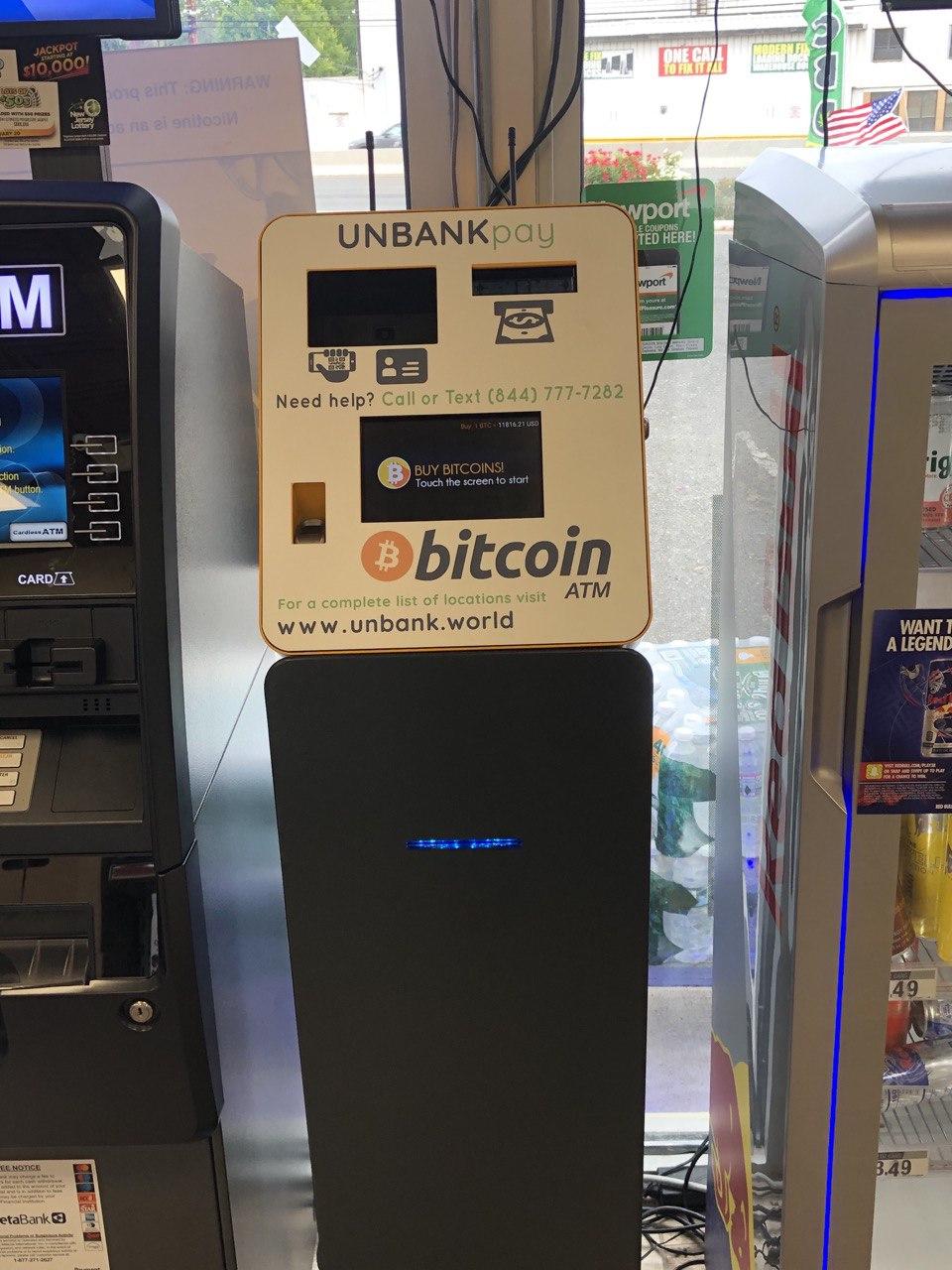 Unbank Bitcoin ATM | 123 NJ-17, Hasbrouck Heights, NJ 07604 | Phone: (877) 457-7722