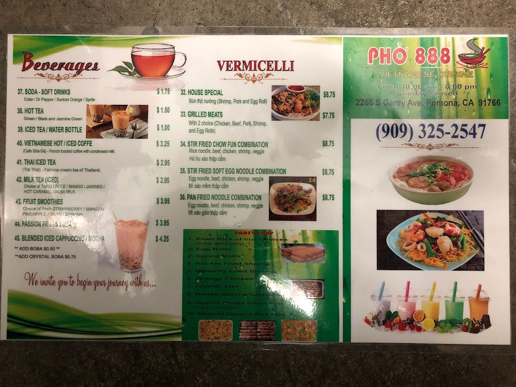 pho 888 pomona | 2266 S Garey Ave, Pomona, CA 91766 | Phone: (909) 325-2547