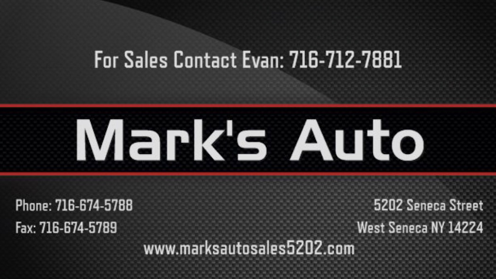 Marks Auto Sales | 5202 Seneca St, West Seneca, NY 14224, USA | Phone: (716) 674-5788