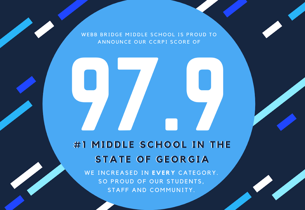 Webb Bridge Middle School | 4455 Webb Bridge Rd, Alpharetta, GA 30005 | Phone: (470) 254-2940