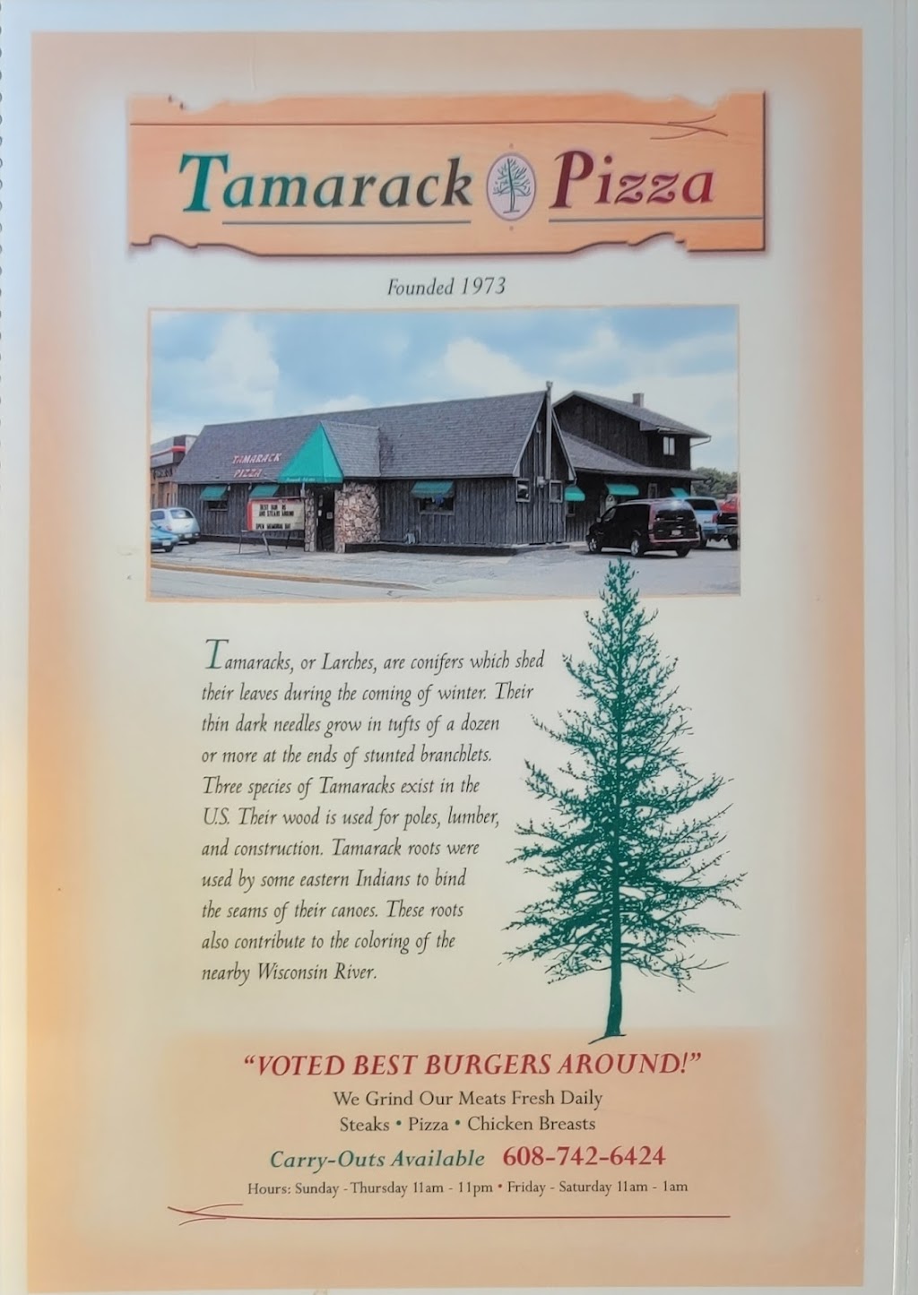 Tamarack Pizza | 412 E Wisconsin St, Portage, WI 53901, USA | Phone: (608) 742-6424