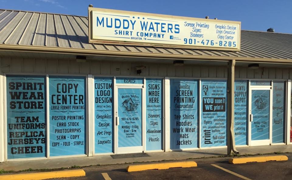 Muddy Waters Shirt Company | 6965 TN-14 suite a, Brighton, TN 38011, USA | Phone: (901) 305-0105