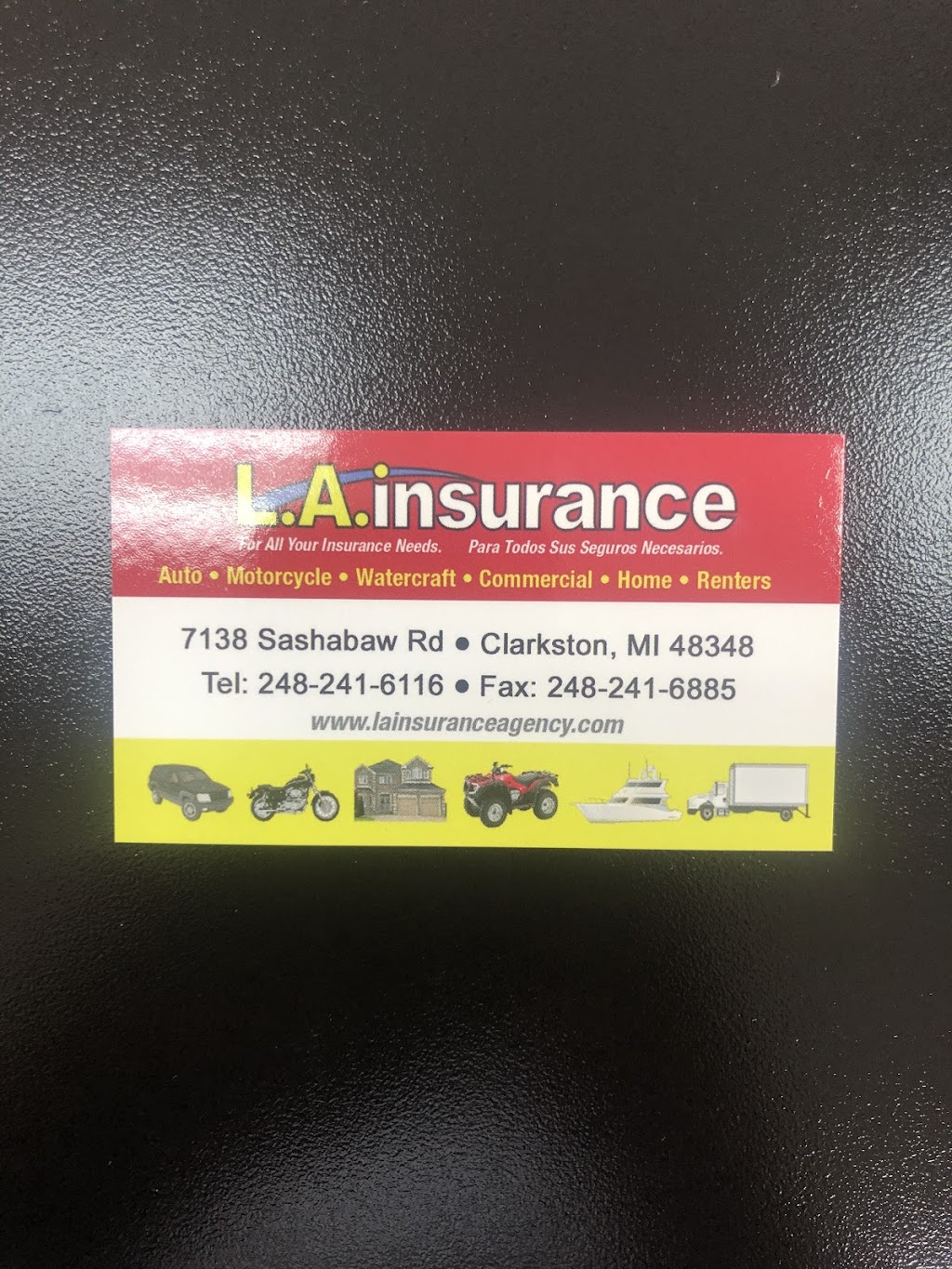 L.A. Insurance | 7138 Sashabaw Rd, City of the Village of Clarkston, MI 48348, USA | Phone: (248) 241-6116