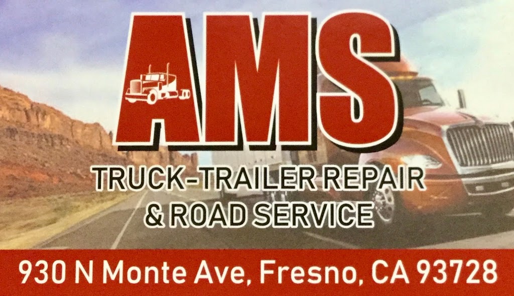 AMS Truck and Trailer Repair - Road Service | 930 N Monte Ave, Fresno, CA 93728, USA | Phone: (559) 458-6971