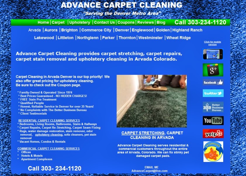 Advance Carpet Cleaning Arvada | 7280 N Eaton Cir, Arvada, CO 80003, USA | Phone: (303) 234-1120