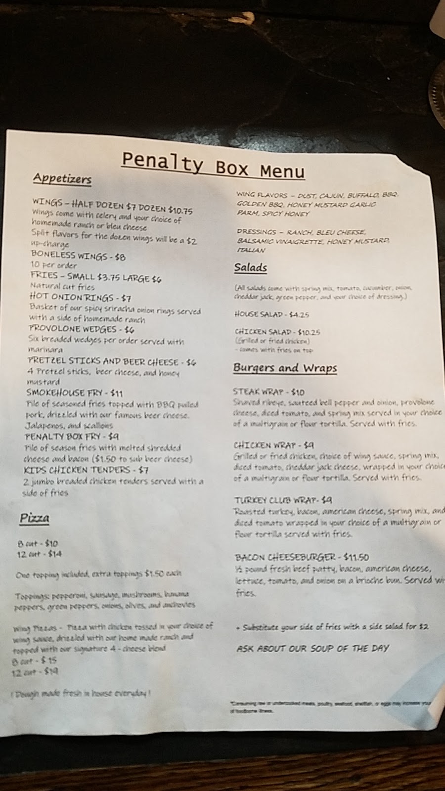 Penalty Box | 1220 Freedom Crider Rd, Freedom, PA 15042, USA | Phone: (724) 774-1214