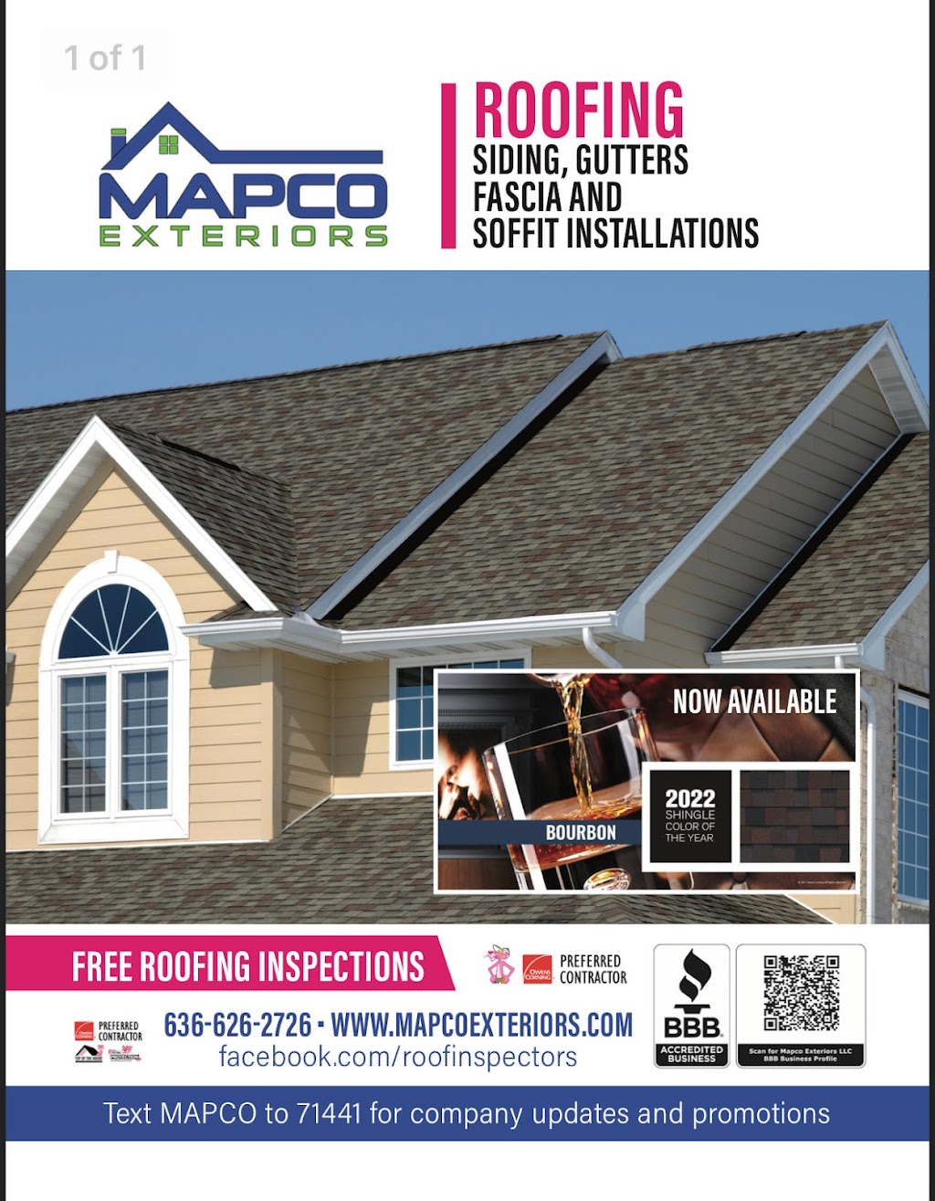 Mapco Exteriors LLC | 4083B N St Peters Pkwy, St Peters, MO 63304, USA | Phone: (636) 626-2726