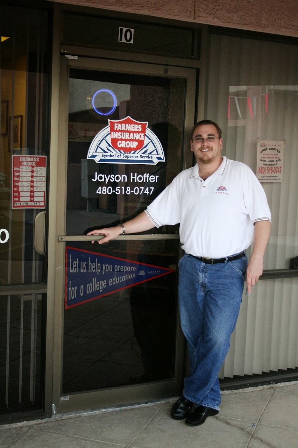 Jayson Hoffer Insurance Agency | 1832 S Macdonald #101, Mesa, AZ 85210, USA | Phone: (480) 948-6115