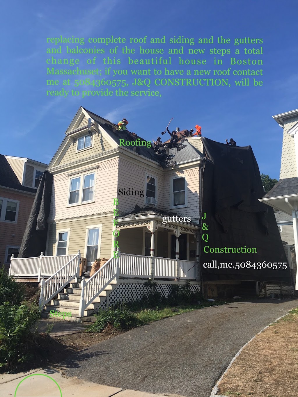 J&Q,CONSTRUCTION INC, | 353 Pleasant St #1, Brockton, MA 02301, USA | Phone: (508) 436-0575