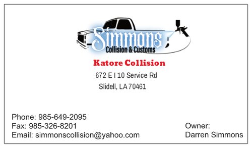 Simmons Collision | 672 E I-10 Service Rd, Slidell, LA 70461, USA | Phone: (985) 649-2095