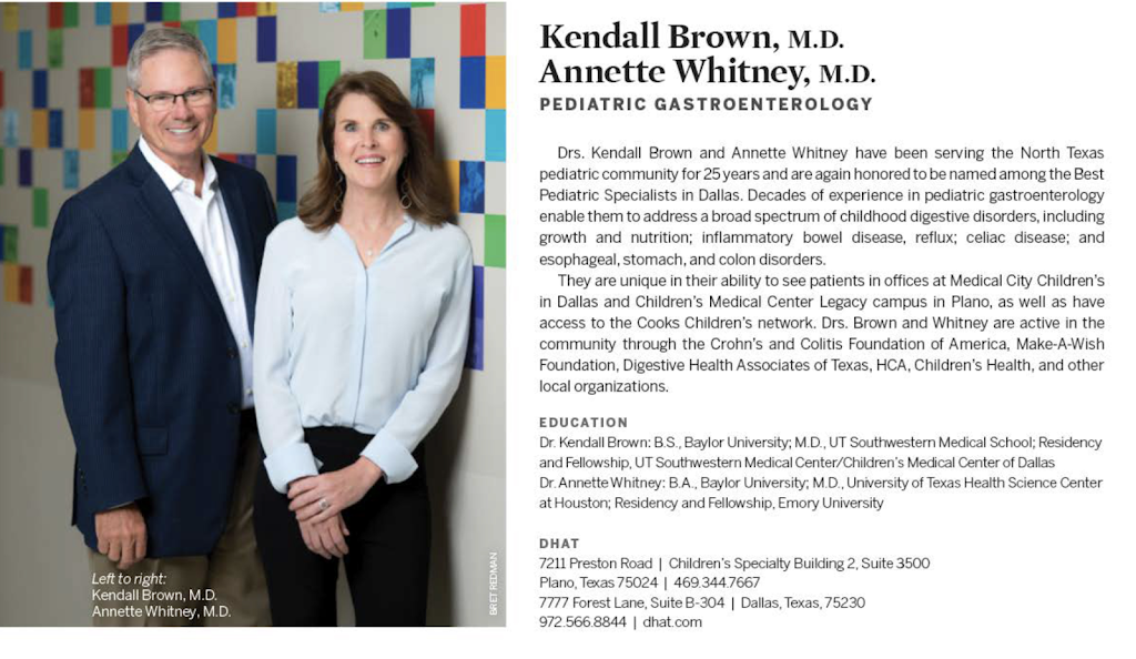 Dr. Kendall O. Brown, MD | 7211 Preston Rd #3500, Plano, TX 75024, USA | Phone: (469) 344-7667