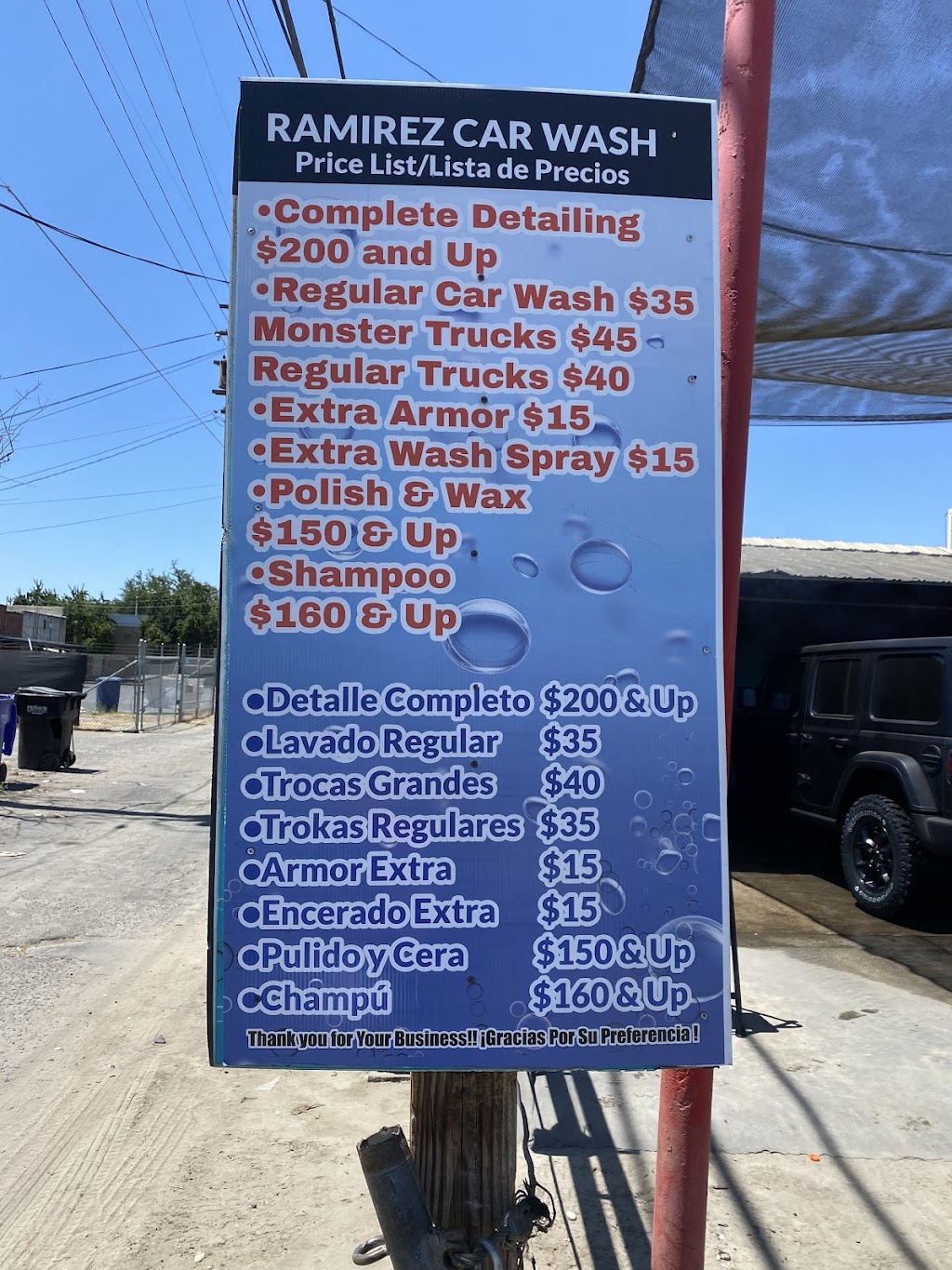 Ramirez Carwash | 189 S K St, Dinuba, CA 93618, USA | Phone: (559) 318-7460