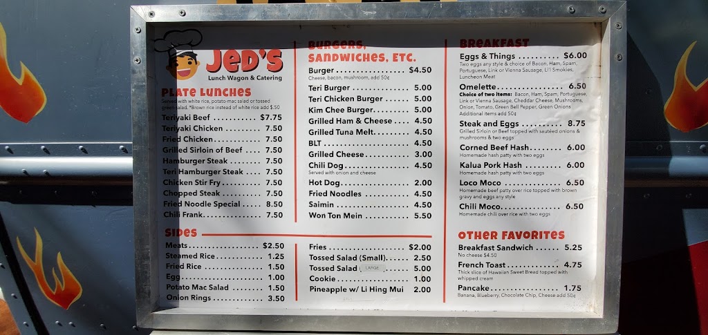 Jeds Lunchwagon | 91-265 Hanua St, Kapolei, HI 96707, USA | Phone: (808) 286-6562