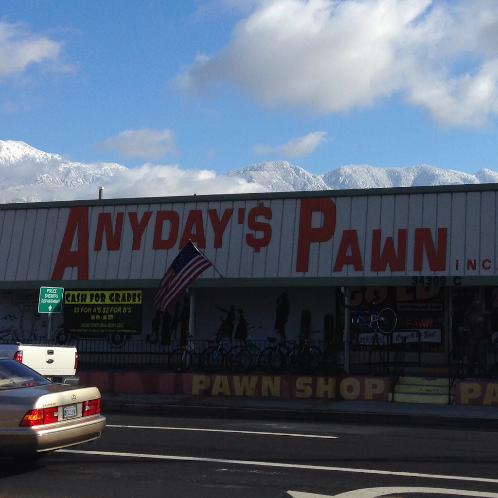 Anydays Pawn Inc. - Going out of business - We do not cash checks | 34309 Yucaipa Blvd c, Yucaipa, CA 92399, USA | Phone: (909) 797-1970