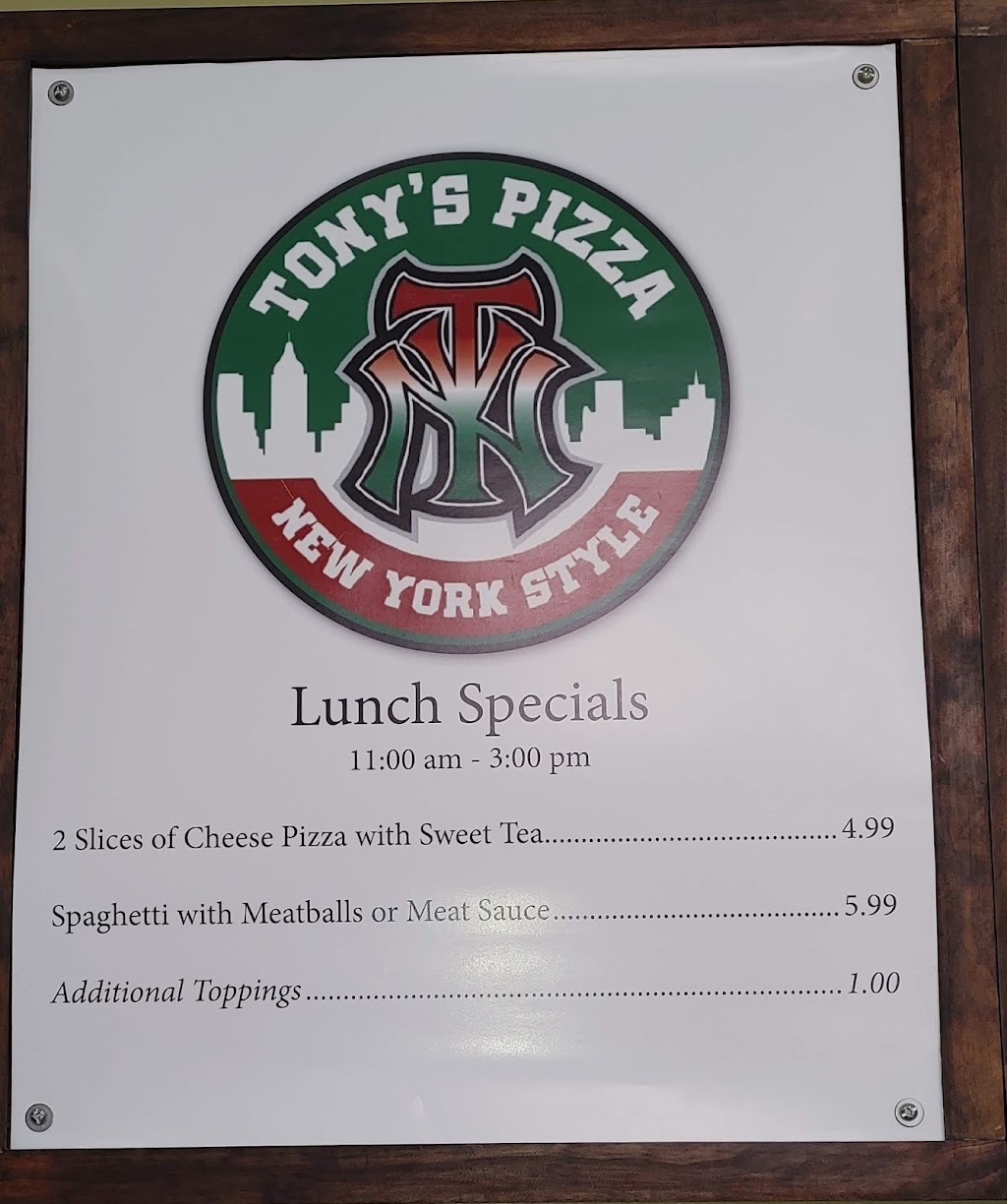 Tonys Pizza | 2219 County Rd 220, Middleburg, FL 32068, USA | Phone: (904) 375-9925