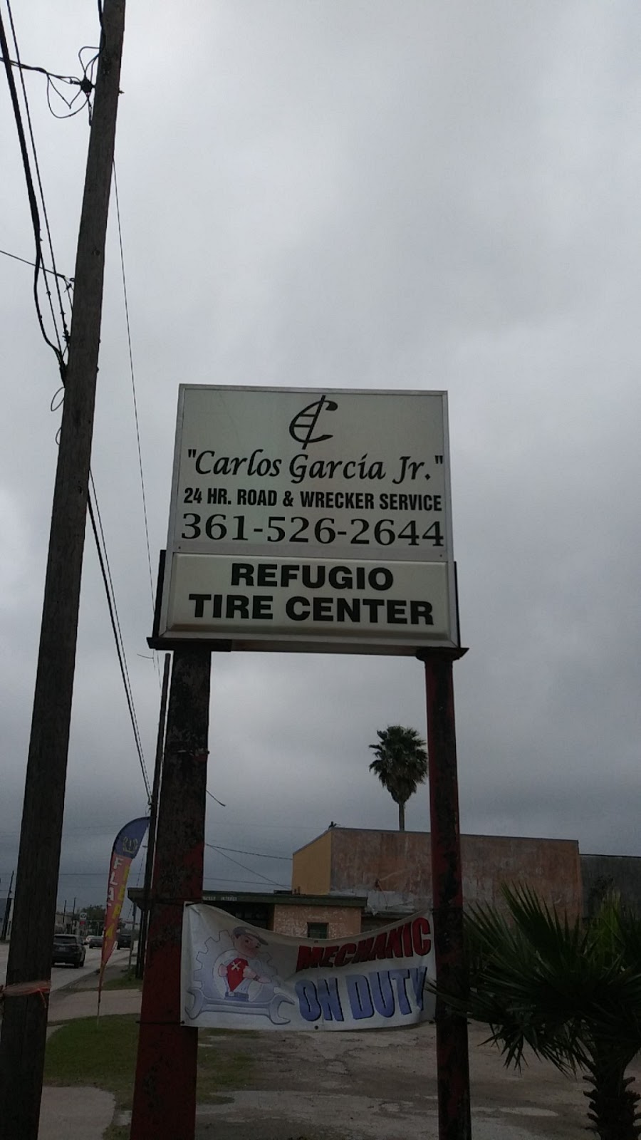 `Carlos Garcia` Tire Shop & Towing | 612 S Alamo St, Refugio, TX 78377, USA | Phone: (361) 526-2644