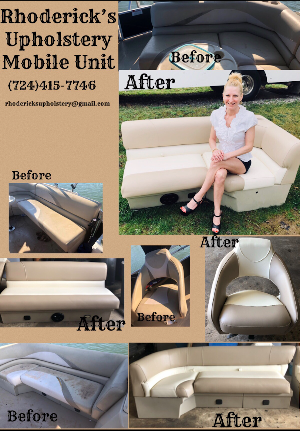 Rhoderick’s Upholstery Mobile Unit | 887 Keisterville Road, Keisterville, PA 15449, USA | Phone: (724) 415-7746