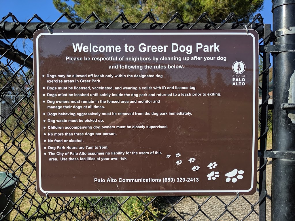 Greer Dog Park | 2800 W Bayshore Rd, Palo Alto, CA 94303, USA | Phone: (650) 329-2413