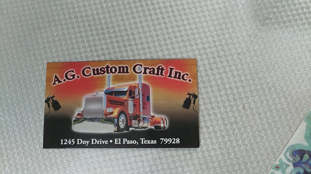 A.G. Custom Craft Inc | 1245 Doy Dr, El Paso, TX 79928, USA | Phone: (915) 241-1515