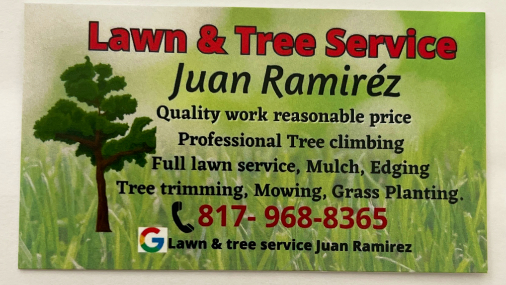 Lawn & Tree service Juan Ramirez | 2716 Halbert St, Fort Worth, TX 76112, USA | Phone: (817) 968-8365