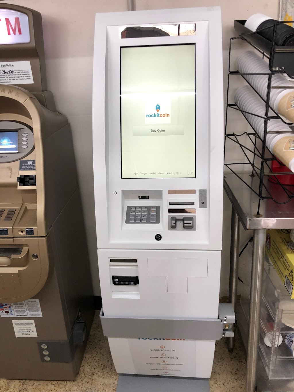 RockItCoin Bitcoin ATM | 1141 E Walnut St, Garland, TX 75040, USA | Phone: (888) 702-4826