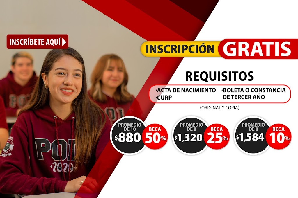 Politécnico de Baja California VF PREPARATORIA | Castelló Blanco 23650, 3era. Secc, 22205 Tijuana, B.C., Mexico | Phone: 664 103 4361