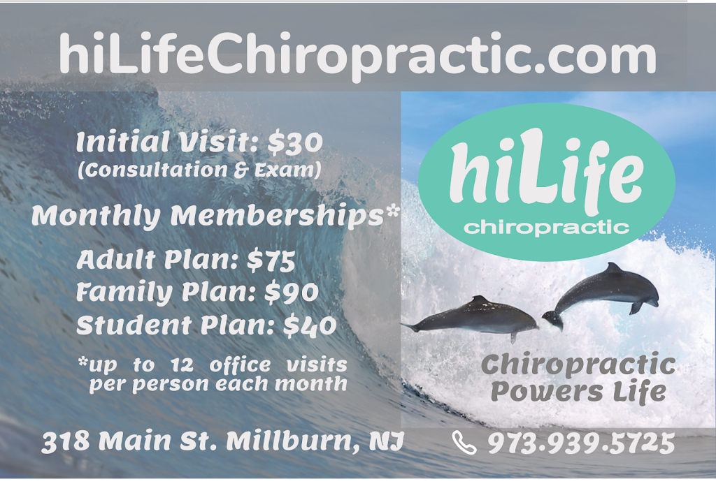 hiLife Chiropractic | 318 Main St suite 101C, Millburn, NJ 07041, USA | Phone: (973) 939-5725