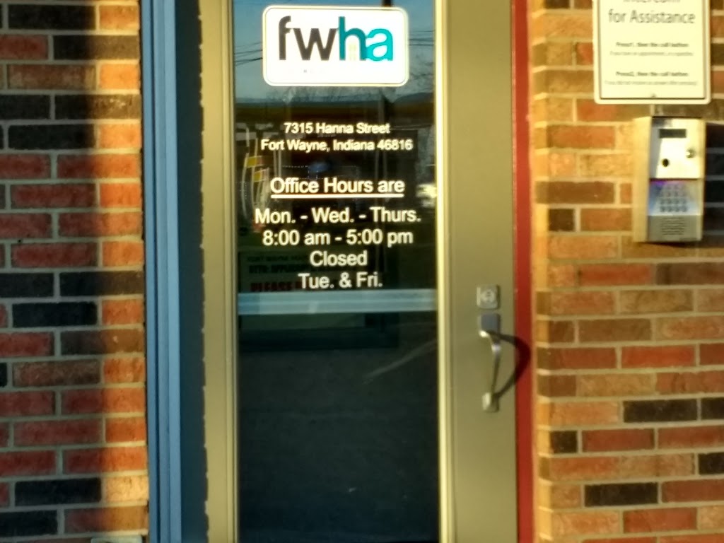 Fort Wayne Housing Authority | 7315 S Hanna St, Fort Wayne, IN 46816, USA | Phone: (260) 267-9300