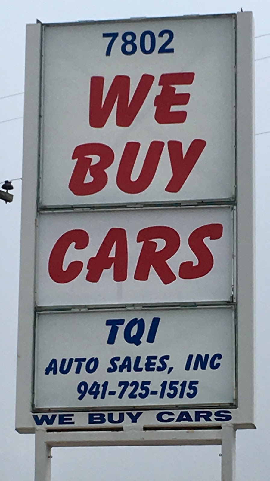 TQI AUTO SALES INC | 7802 N Tamiami Trail, Sarasota, FL 34243, USA | Phone: (941) 725-1515