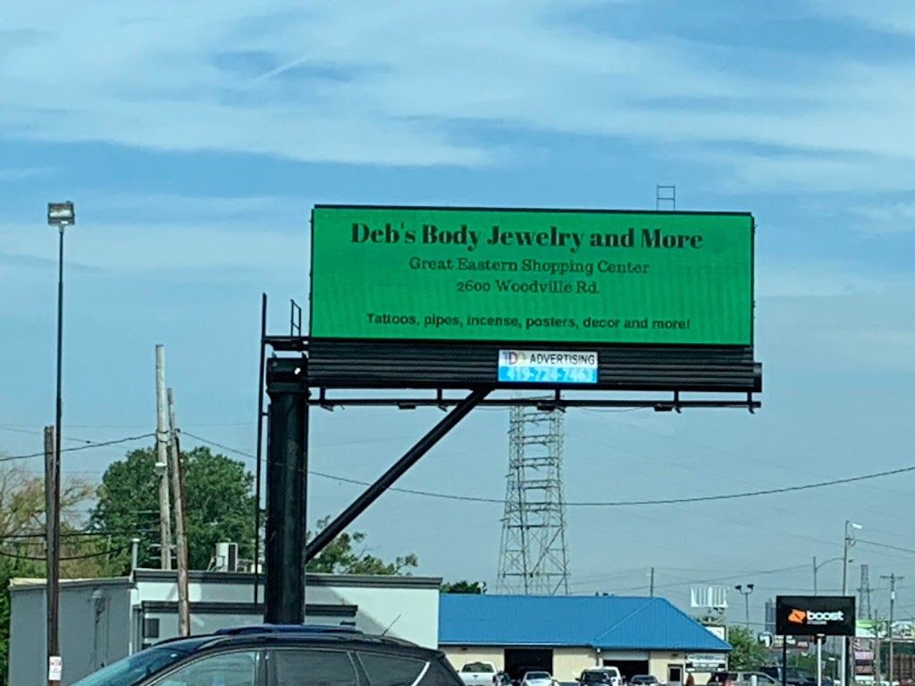 Debs Body Jewelry & More | 2600 Woodville Rd, Northwood, OH 43619, USA | Phone: (419) 691-3100