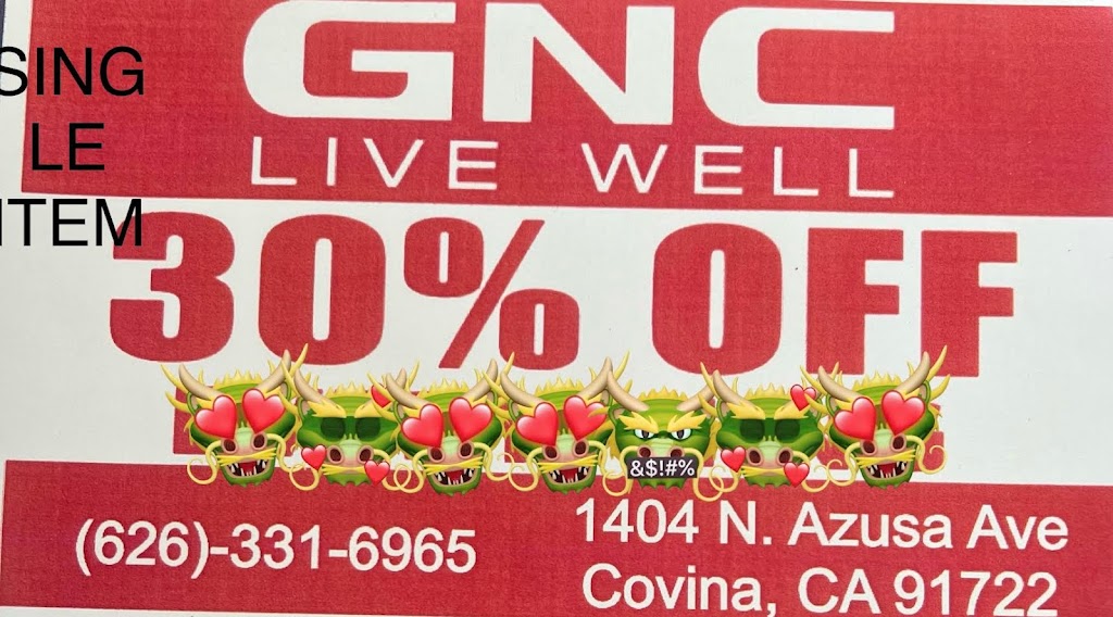 GNC | 1404 N Azusa Ave H, Covina, CA 91722, USA | Phone: (626) 331-6965