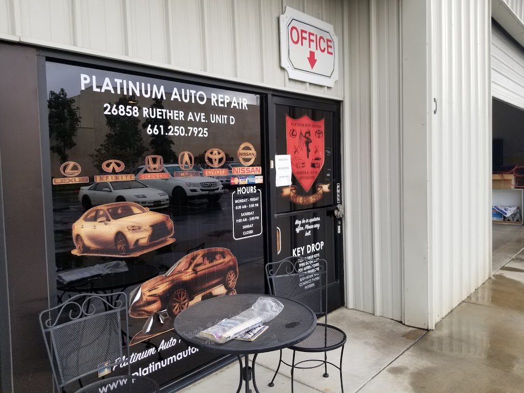 Platinum Auto Repair | 26858 Ruether Ave Unit D, Santa Clarita, CA 91351, USA | Phone: (661) 250-7925