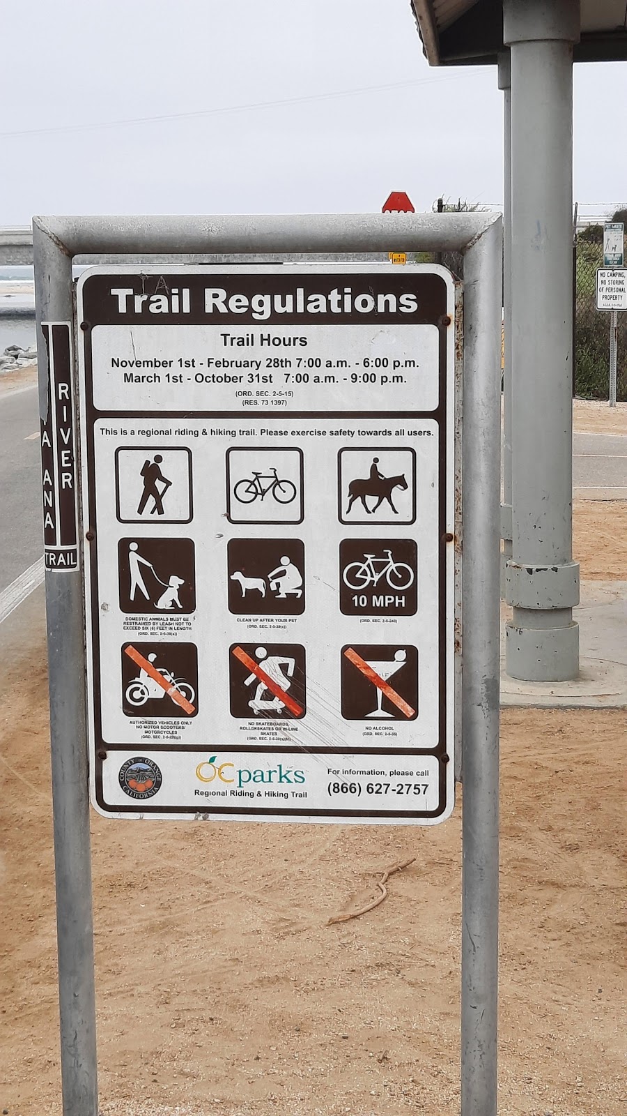 Santa Ana River Trail- mile marker zero/START | Huntington Beach, CA 92646, USA | Phone: (866) 627-2757