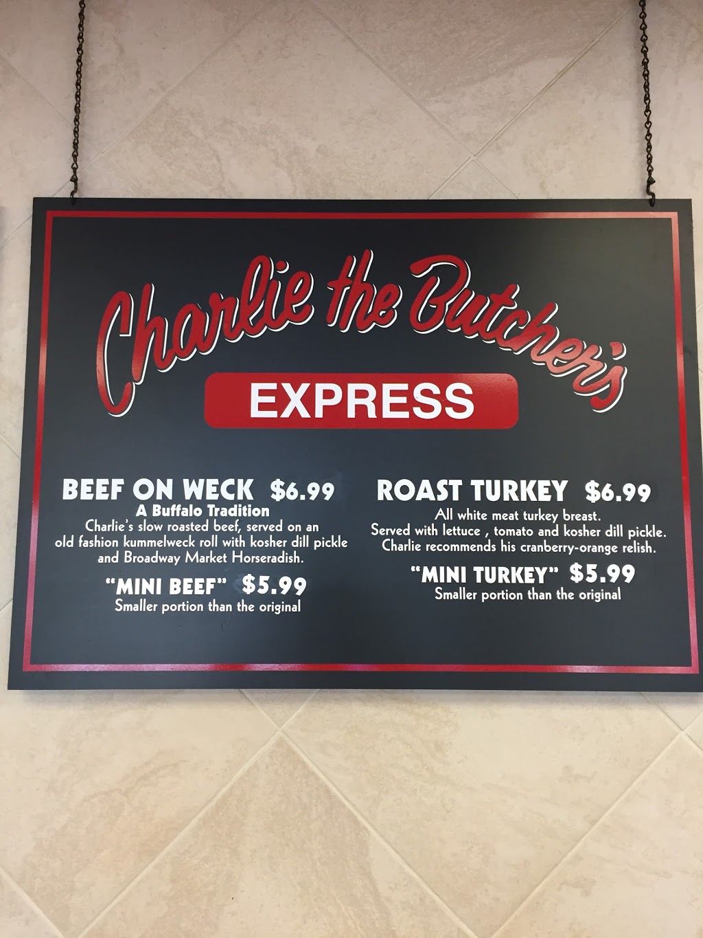 Charlie The Butchers Express | 495 Main St, East Aurora, NY 14052, USA | Phone: (716) 652-4060