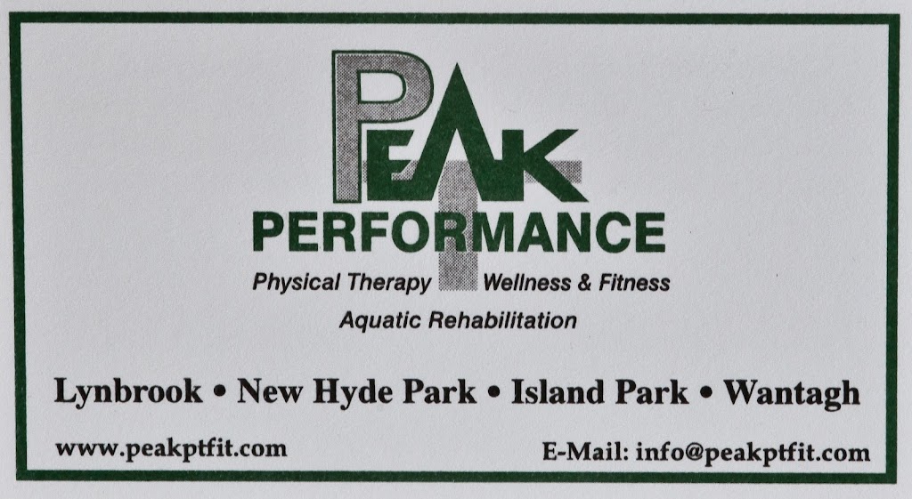 Peak Performance Physical Therapy | 3961 Long Beach Rd, Island Park, NY 11558, USA | Phone: (516) 897-9700