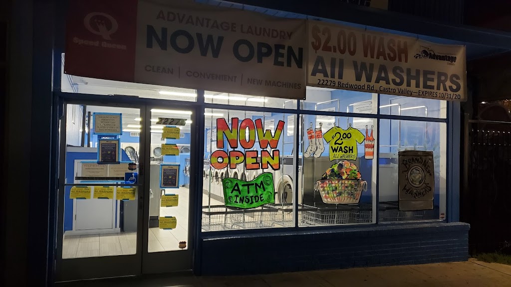 Advantage Laundry - Castro Valley | 22279 Redwood Rd, Castro Valley, CA 94546, USA | Phone: (510) 363-9481