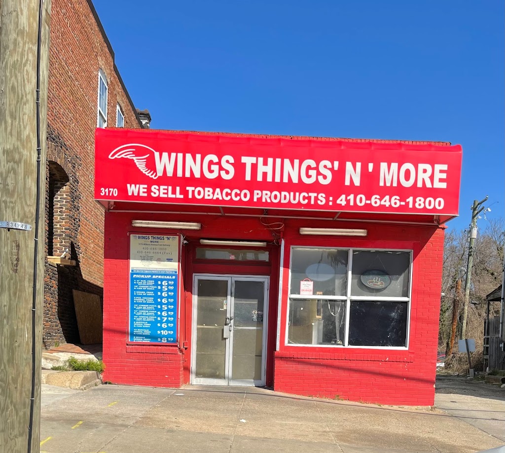 Wings Things N More | 3170 Wilkens Ave, Baltimore, MD 21223, USA | Phone: (410) 646-1800