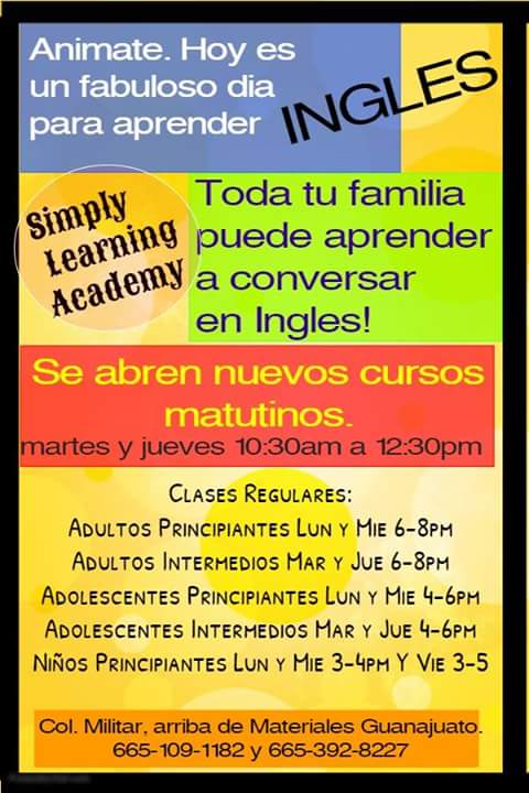 Simply Learning Academy (Inglés) | Privada Rosa Alba #2 Col. Maclovio Herrera, 21482 Tecate, B.C., Mexico | Phone: 665 109 1182