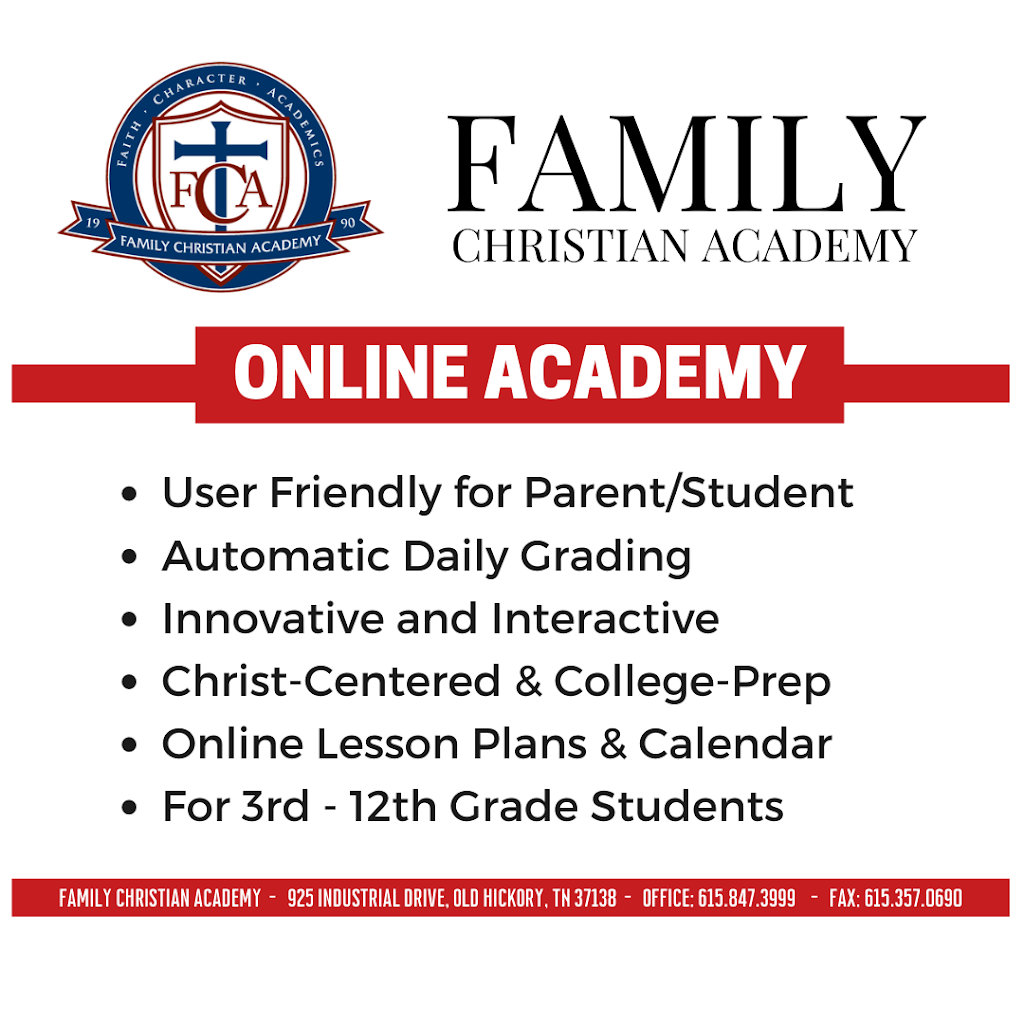 Family Christian Academy | 925 Industrial Dr, Old Hickory, TN 37138, USA | Phone: (615) 847-3999
