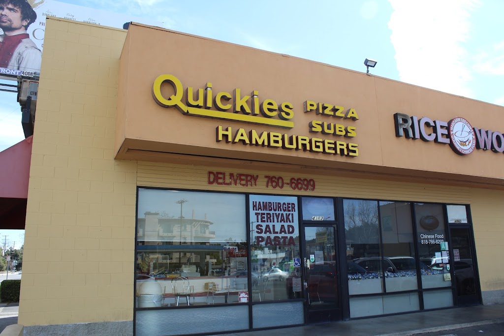 Quickies Pizza & Subs | 4362 Laurel Canyon Blvd, Studio City, CA 91604, USA | Phone: (818) 760-6699