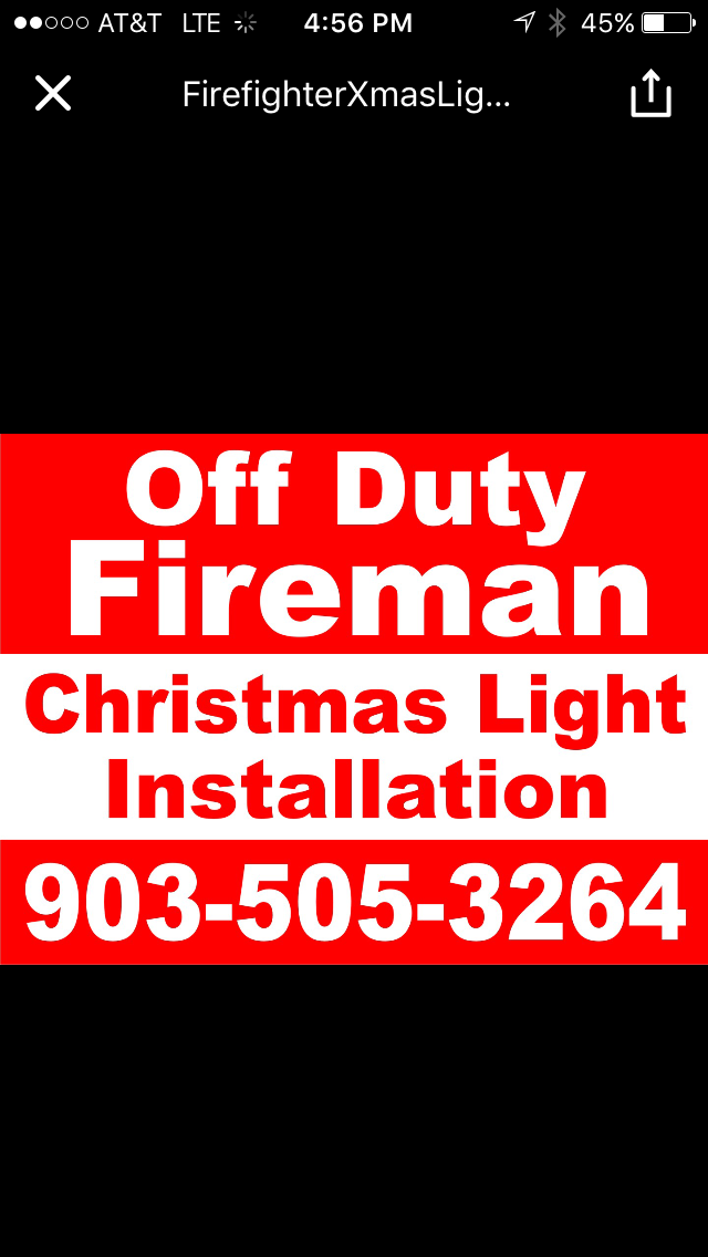 Firefighter Christmas Lights & Wreaths llc | 4601 Church St, Celina, TX 75009, USA | Phone: (903) 505-3264