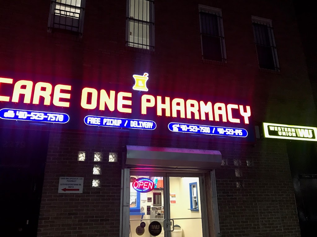 Care One Pharmacy LLC | 2277 Reisterstown Rd, Baltimore, MD 21217, USA | Phone: (410) 523-7500